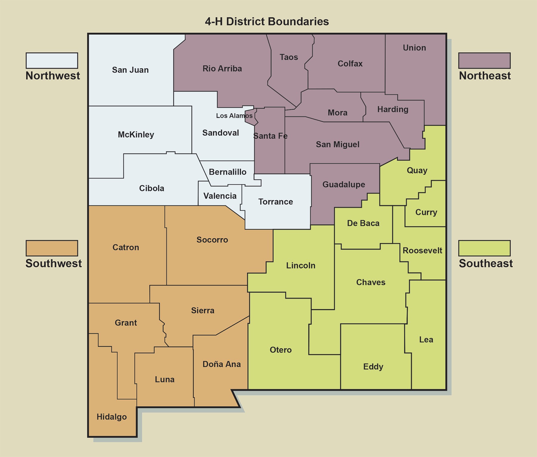 4-H District Map