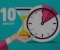 Take 10 Logo with clock